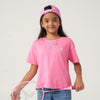 Pink Logo Embroidered Tshirt