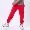 Red Knit Joggers
