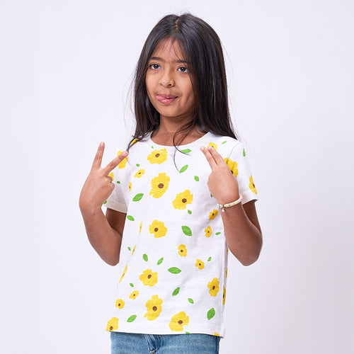 Poppy Floral Printed Tshirt
