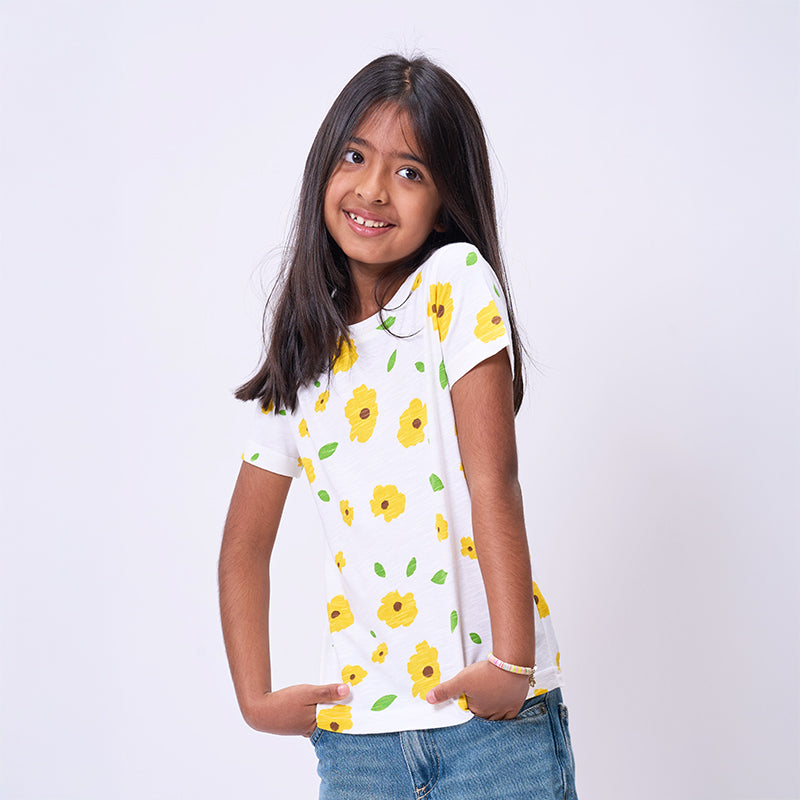 Poppy Floral Printed Tshirt