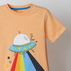 Boys UFO Graphic T-shirt & Blue Shorts Set