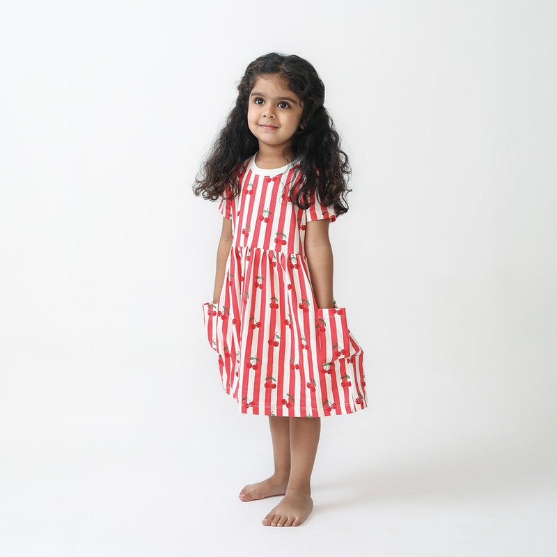 Cherry Striper Dress