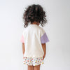 Colorblock T-shirt & All Over Print Shorts Set
