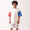 Colorblock White Tshirt