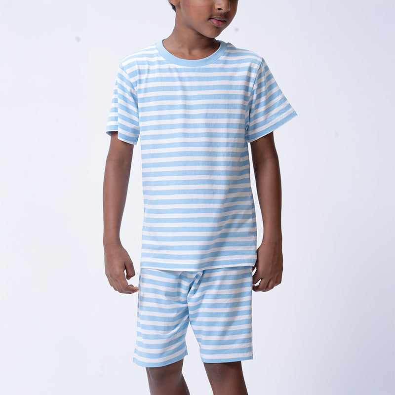 Blue Striped Bamboo Co-ords