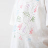 Doodle Print T-shirt & Grey Shorts Set