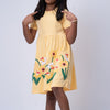Peach Applique Dress