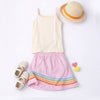 Girls Camisole & Lilac Skirt Set