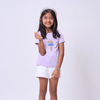 Girls Ice-Cream Embroidery T-shirt & Shorts Set