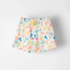 Girls Bag Applique T-shirt & Floral Shorts Set