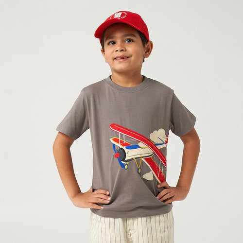 Grey Applique Tshirt