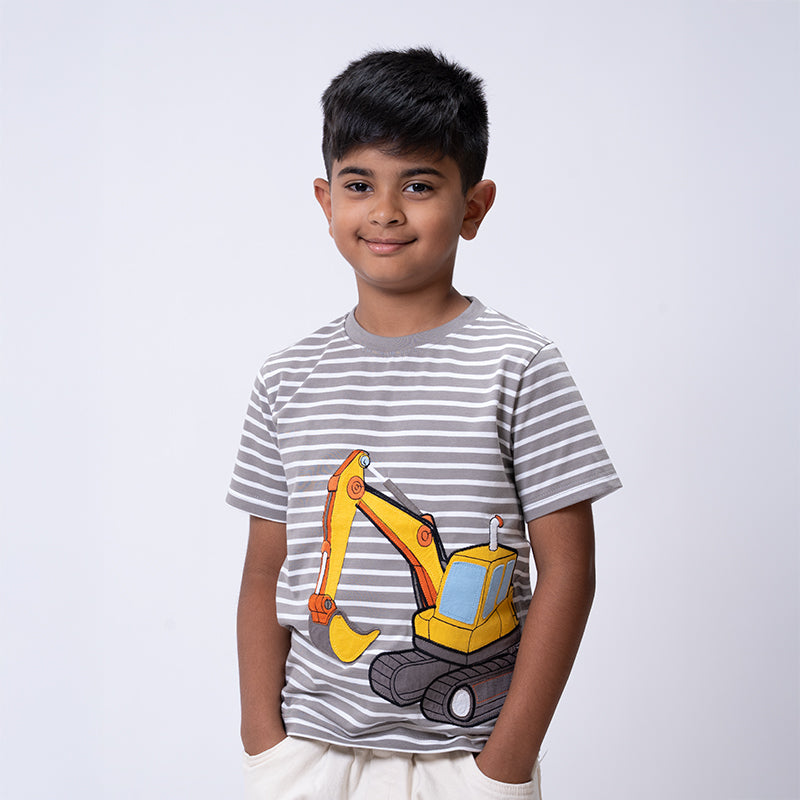 Striped Applique Tshirt