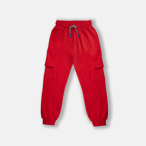 Red Knit Joggers