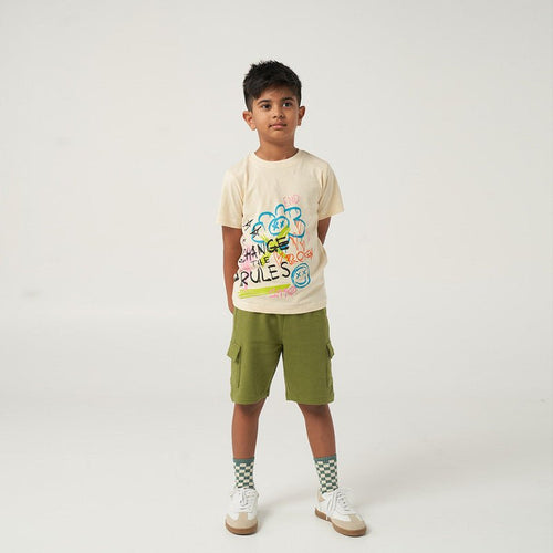 Olive Knit Shorts