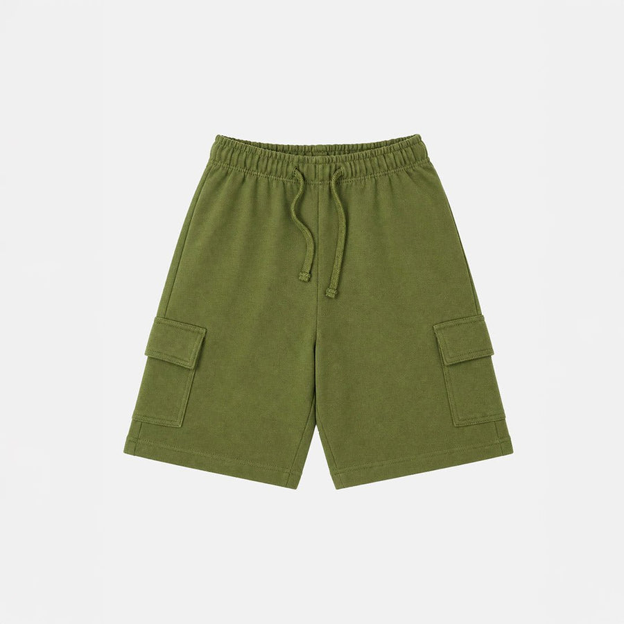 Olive Knit Shorts