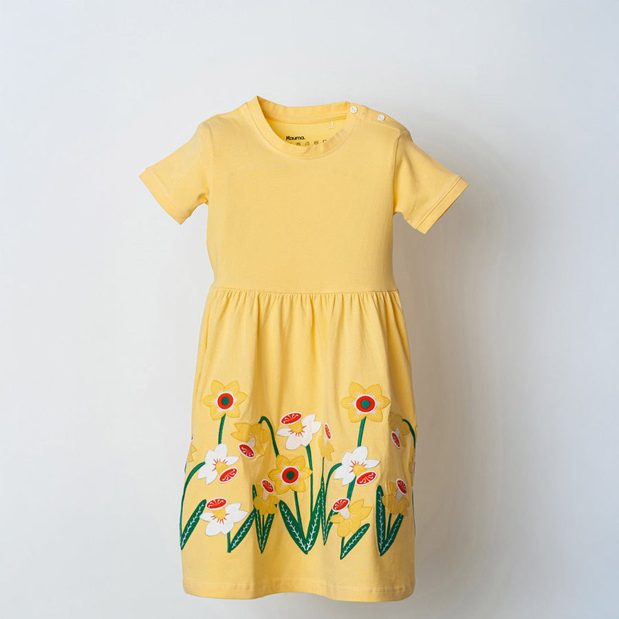 Peach Applique Dress