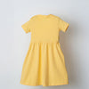 Peach Applique Dress
