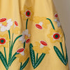 Peach Applique Dress