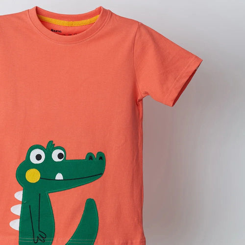 Peach Applique Tshirt