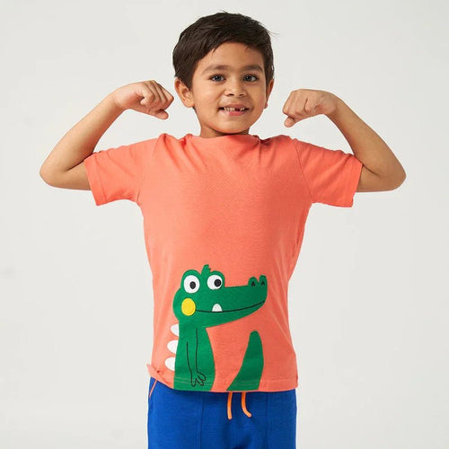 Peach Applique Tshirt