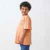 Peach Tropical Printed Tshirt