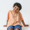 Peach Tropical Printed Tshirt