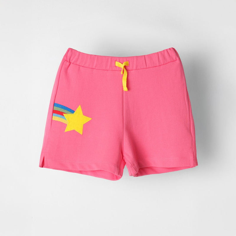 Pink Applique Shorts