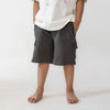 Solid Dark Grey Shorts