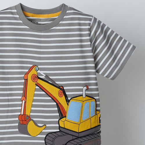 Striped Applique Tshirt