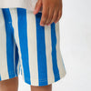 Truck Graphic T-shirt & Blue Striper Shorts Set