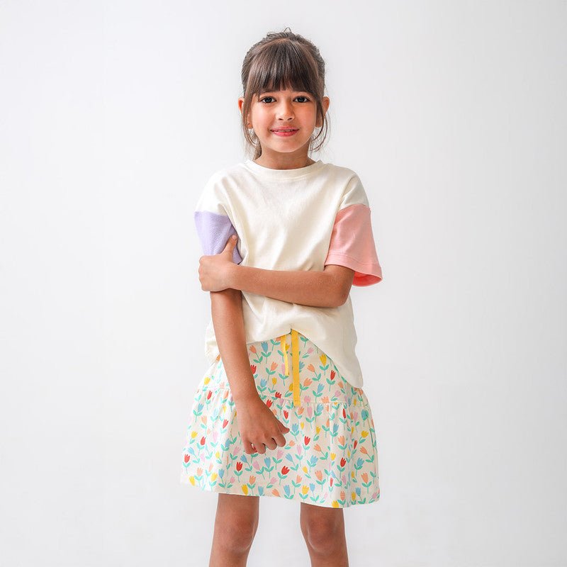 Tulip Printed Skort