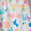 White Printed Shorts