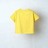 Yellow Astronaut T-shirt & Pink Applique Shorts Set